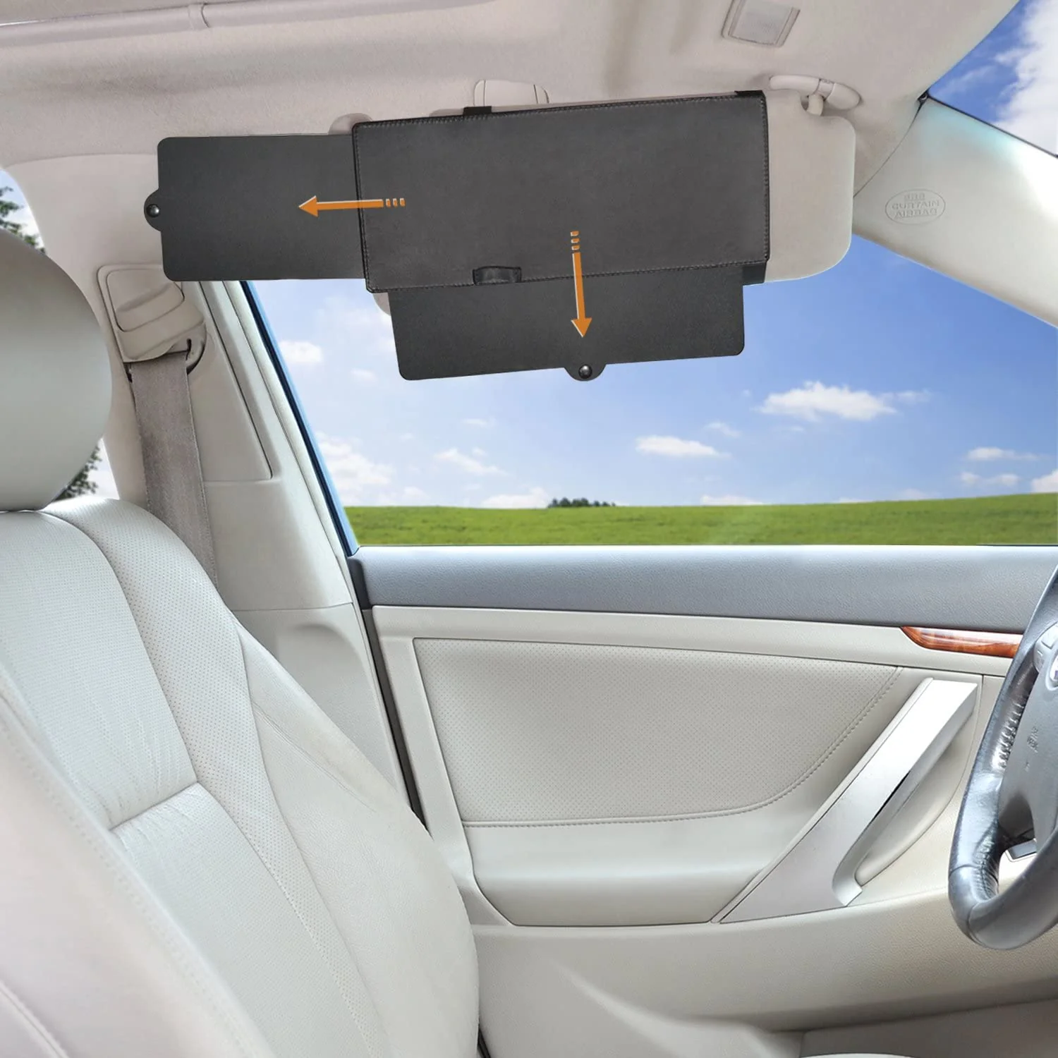 Mustang Mach-E Sun Visor Extender Sunshade UV Blocker, 2021-2024 - Image 5