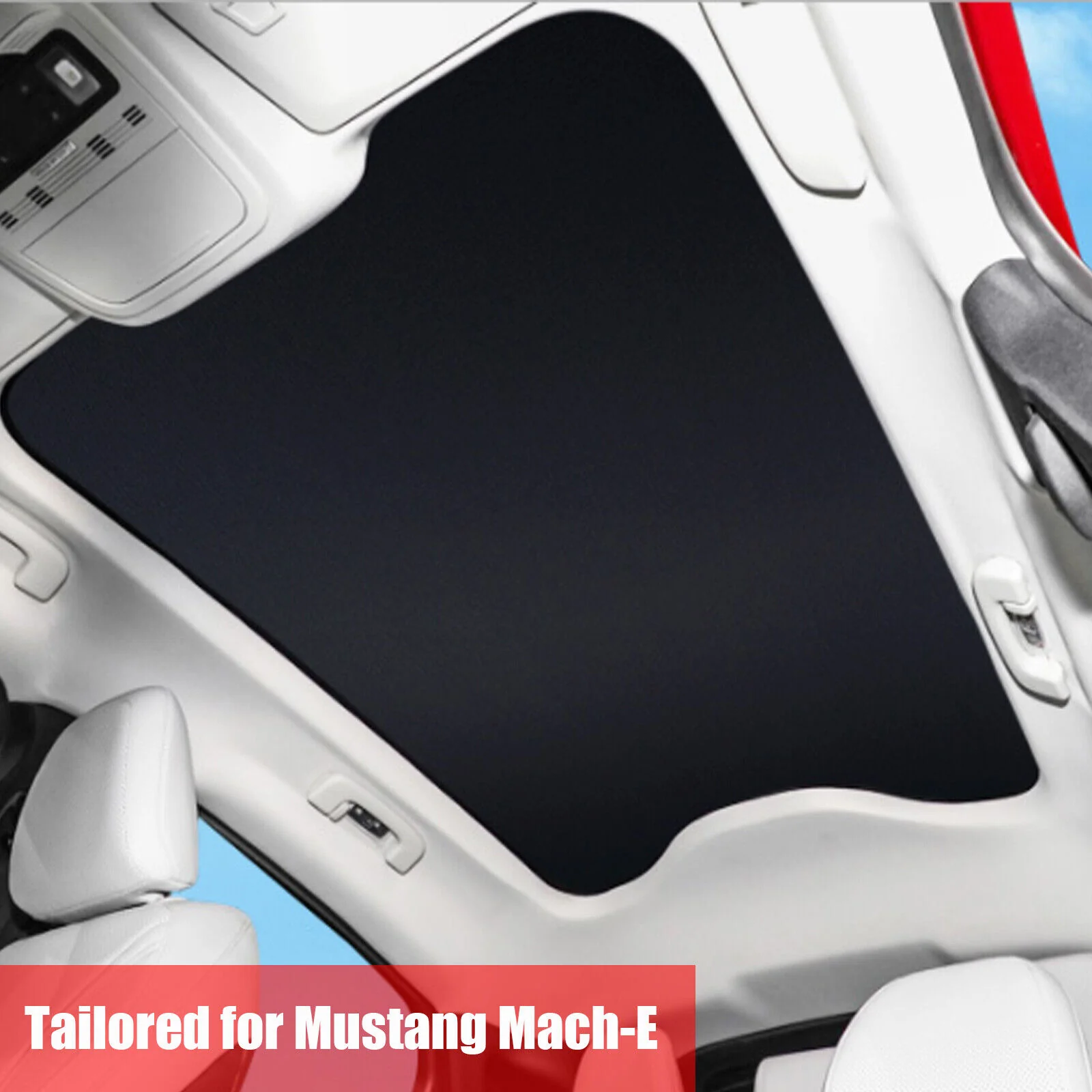 Mustang Mach-E Sunroof Sunshade, Foldable, with Storage Bag, 2021-2024 - Image 3