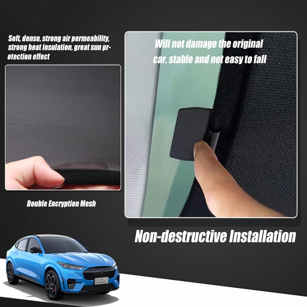 Mustang Mach-E Sunroof Sunshade, Foldable, with Storage Bag, 2021-2024 - Image 6