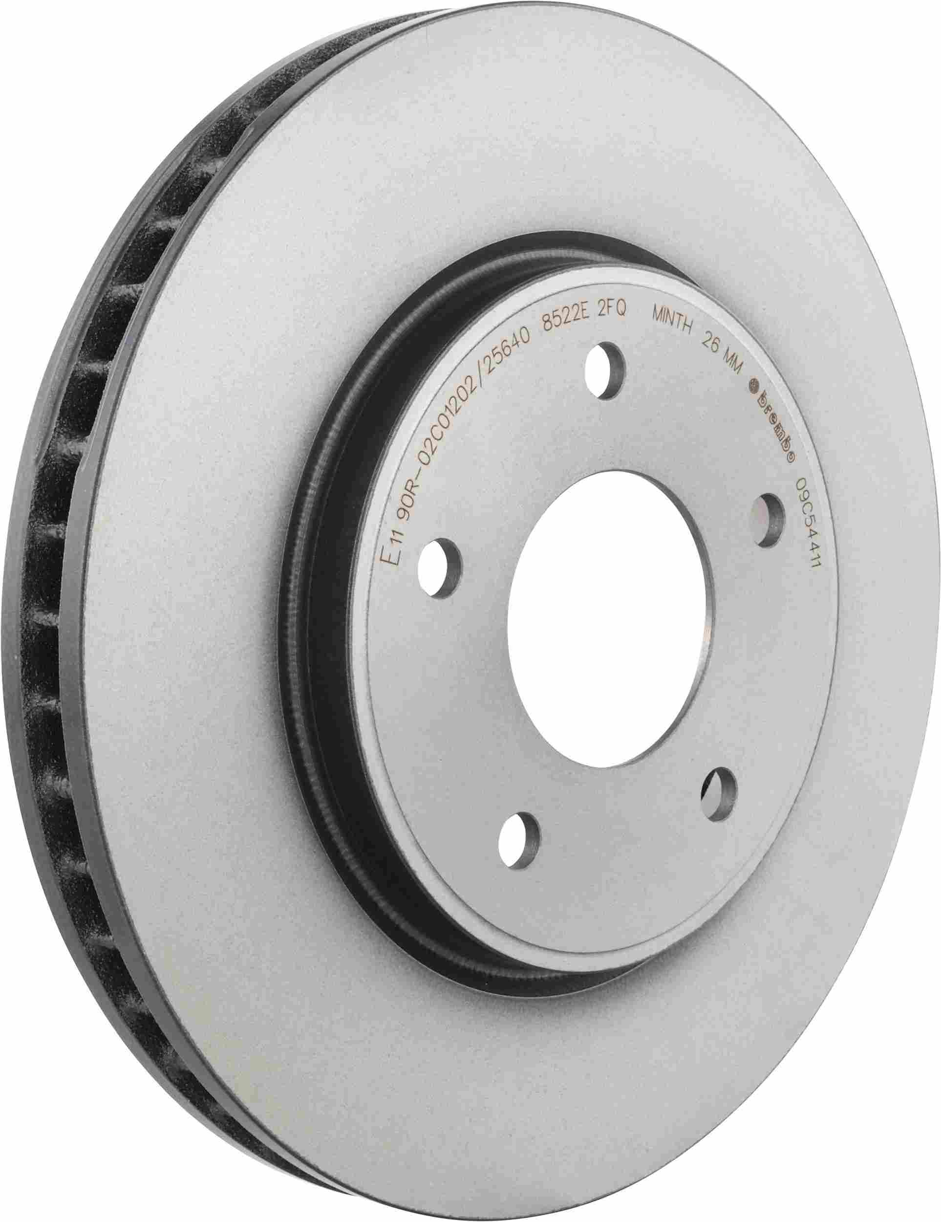 Nissan Leaf Brembo Premium UV Coated Front Brake Rotor, 2011-2025 - Image 2