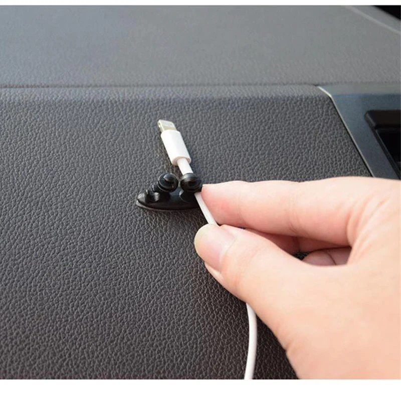 Nissan Leaf Cable Organizer Clips, Set of 8, Cell Phone, USB, AUX - Image 4