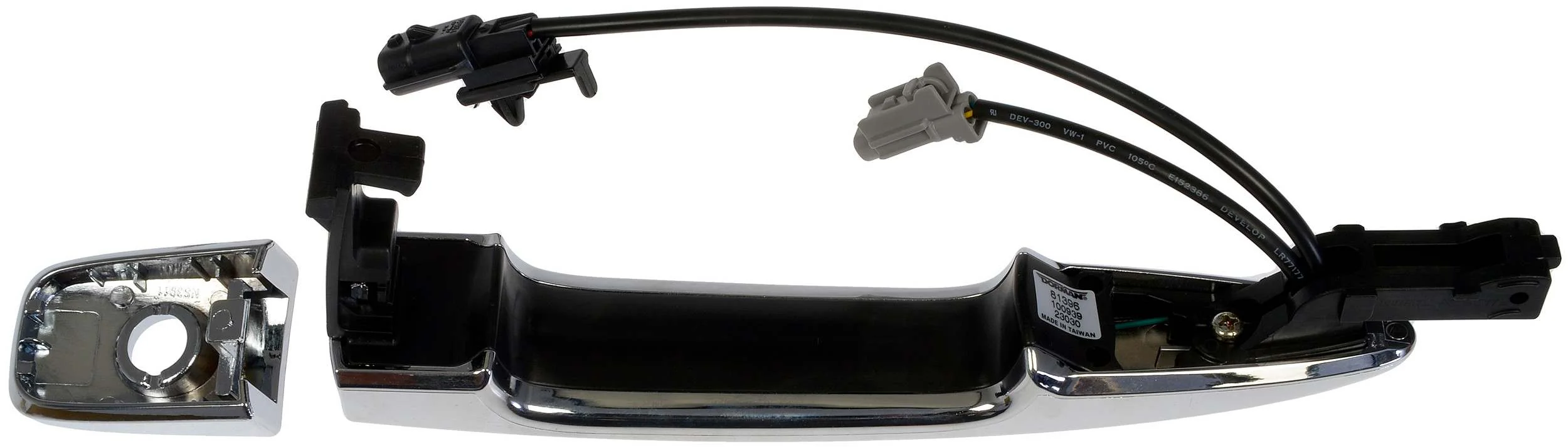 Nissan Leaf Front or Rear Left Outside Door Handle W/ End Cap, Passive Entry, 2011-2017 - Image 2