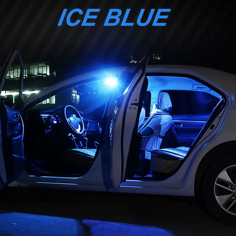 Nissan Leaf LED Interior Light Bulb Kit, Ice Blue, 11-Piece, 2018-2024 - Image 2