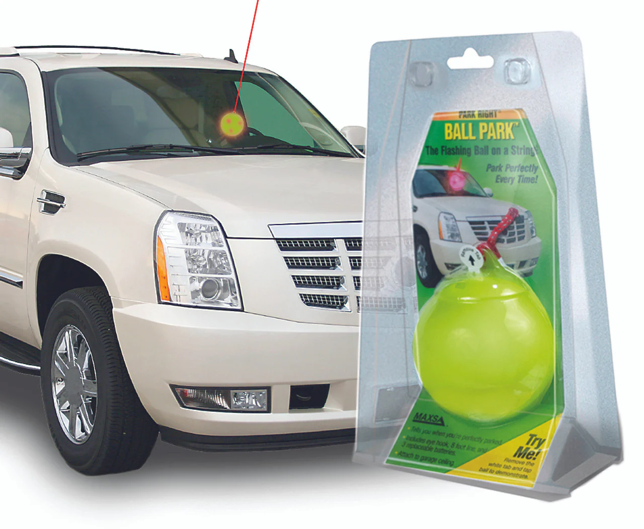 Park Right® Parking Ball, with Flashing Lights - Image 4