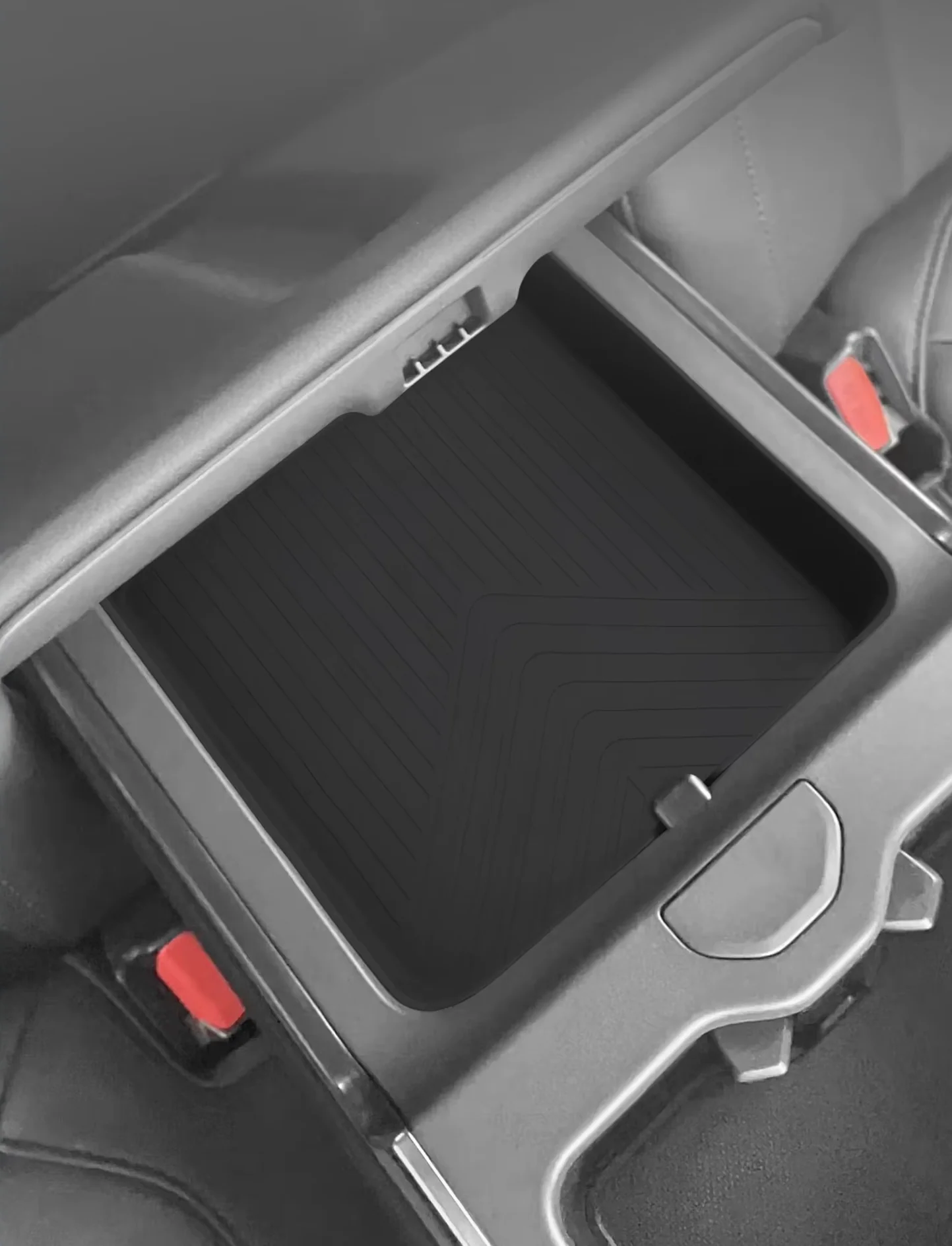 Rear Armrest Storage Silicone Insert Tray for Rivian R1T - Image 2