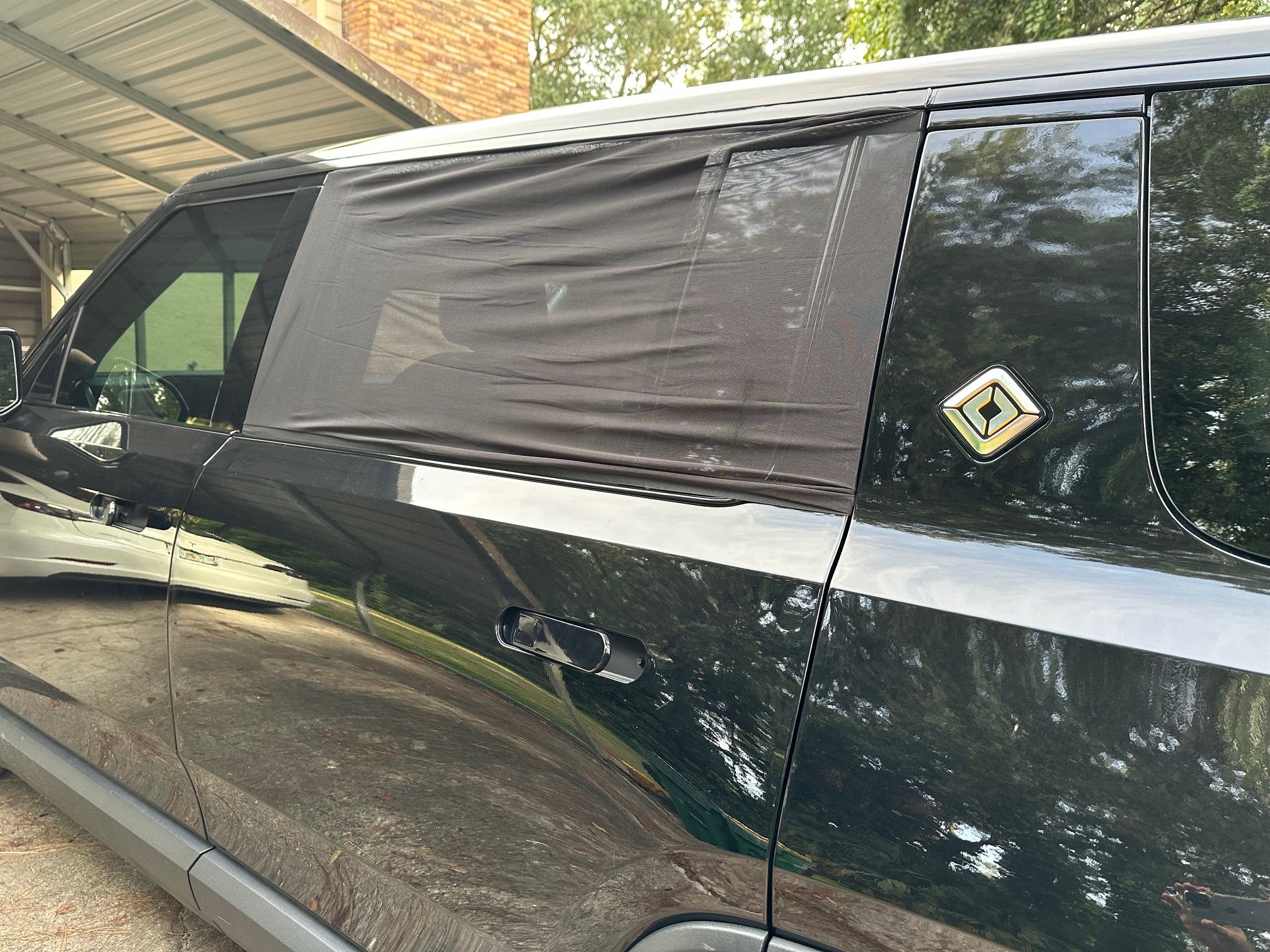 Rear Window Screen Shades for Camping or Privacy, for Rivian R1S - Image 2