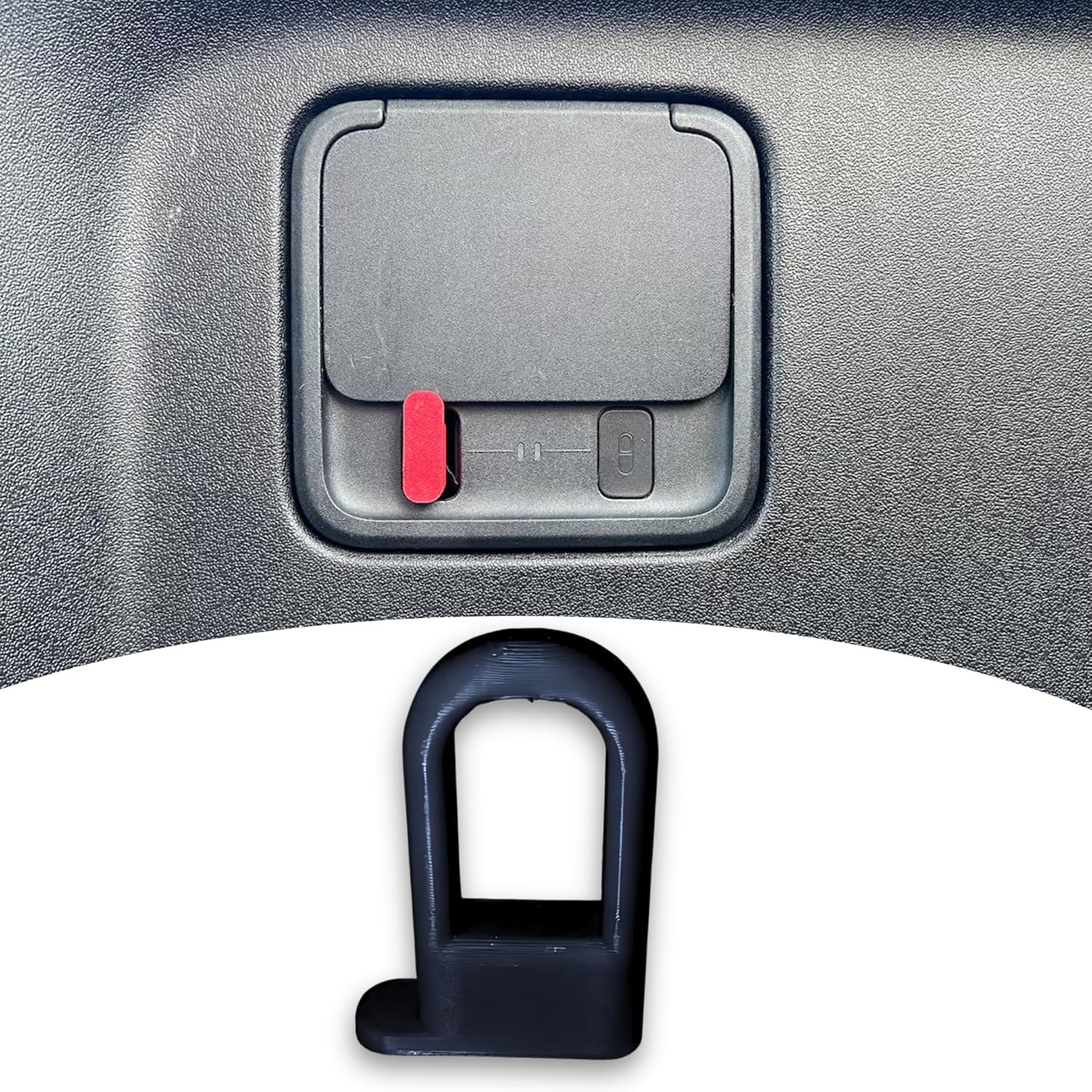 Compressor Door Lock, Red or Black for Rivian R1T, 2022-2025 - Image 4