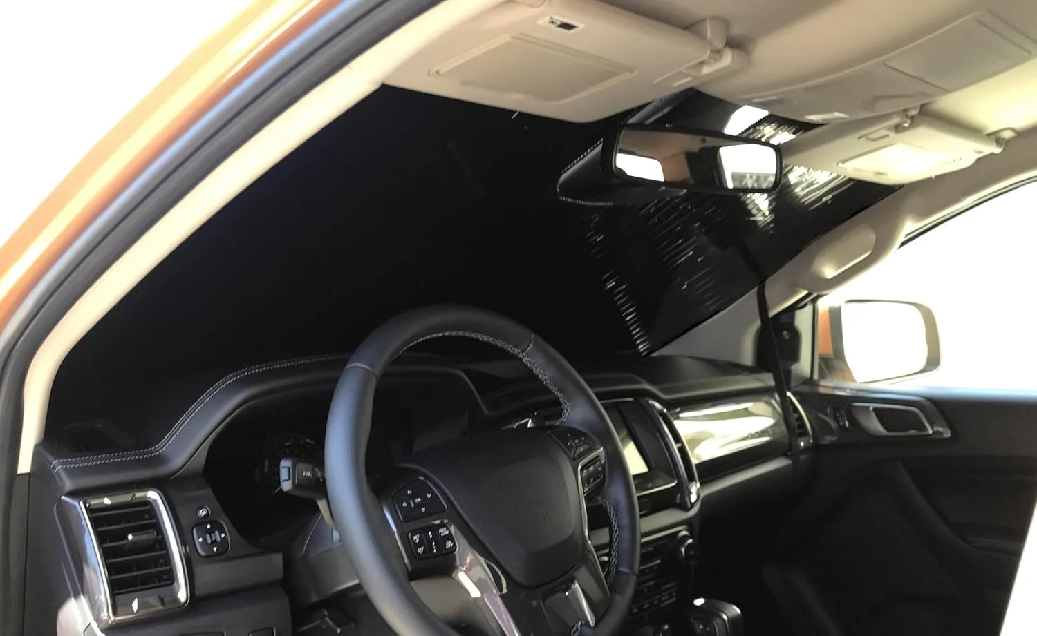 Sun Shade, Heatshield Custom-Fit Gold Series for Rivian R1S, 2022-2025 - Image 2