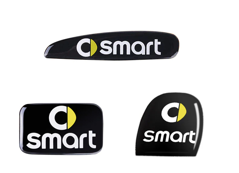 Smart Car Fortwo Cigarette Lighter Central Console & Storage Box 3D Stickers, 2015-2020