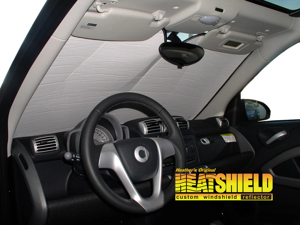 Smart Car Fortwo Convertible Sun Shade, Heatshield Custom-Fit Gold Series, 2008-2015 - Image 2