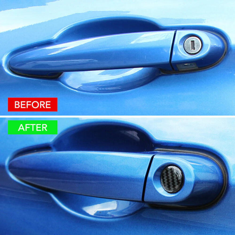 Smart Car Fortwo Door Handle Lock Keyhole Stickers - Image 2