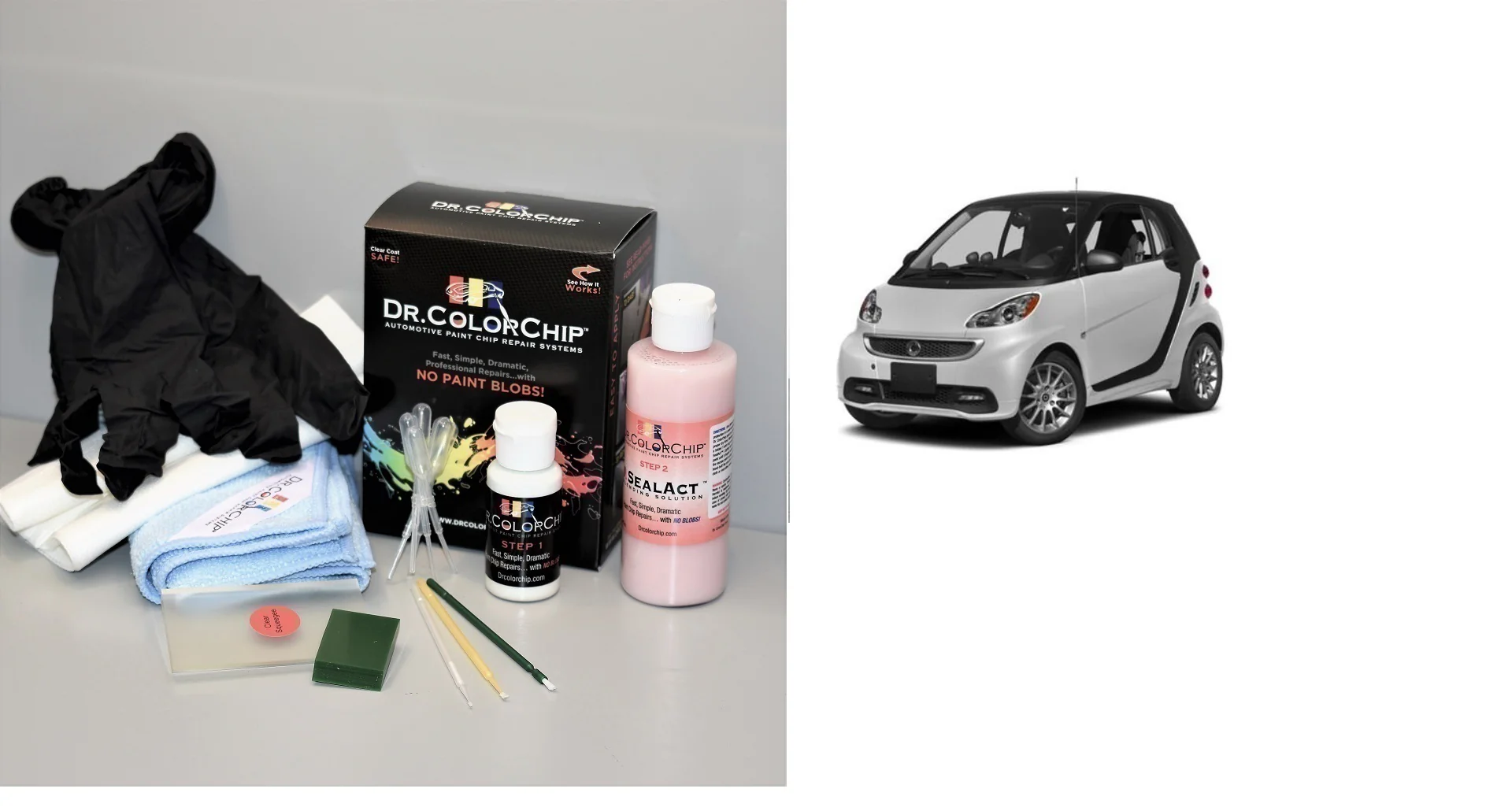 2009 Smart Car Fortwo Exterior Touch Up Paint Kit, Dr Color Chip, Squirt 'n Squeegee PLUS - Image 10