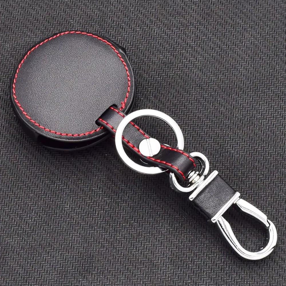 Smart Car Fortwo, Forfour Leather Key Fob Case Cover, 3-Button, Black - Image 2