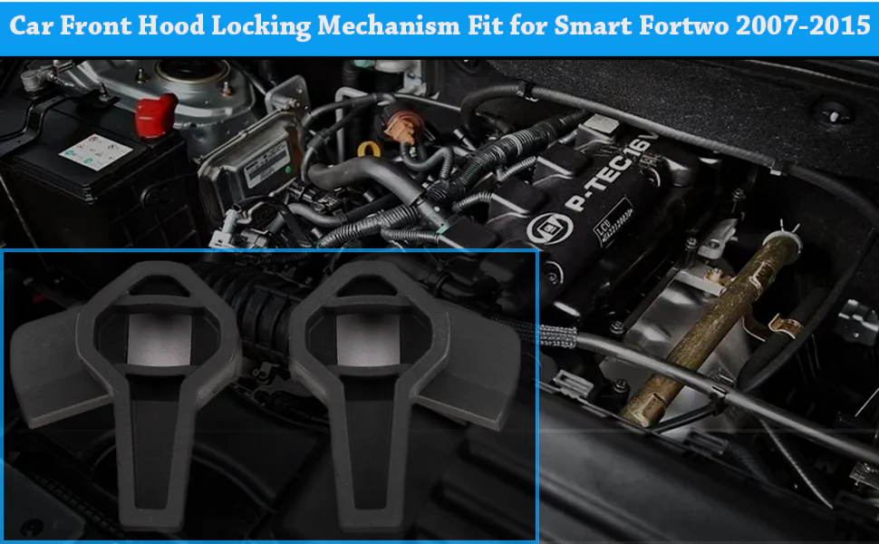 Smart Car Fortwo Front Hood Locking Mechanism Left & Right, 2007-2015 - Image 3