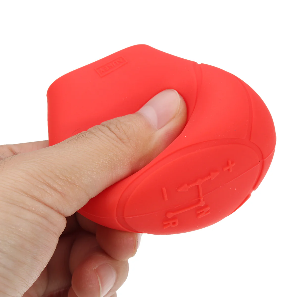 Smart Car Fortwo Gear Shift Knob Cover Silicone Skin Case, Red, 2009-2014 - Image 2