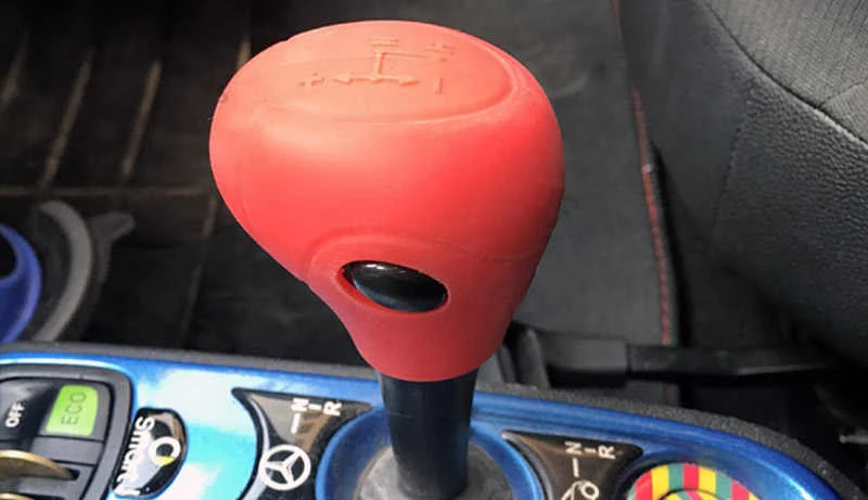 Smart Car Fortwo Gear Shift Knob Cover Silicone Skin Case, Red, 2009-2014 - Image 3