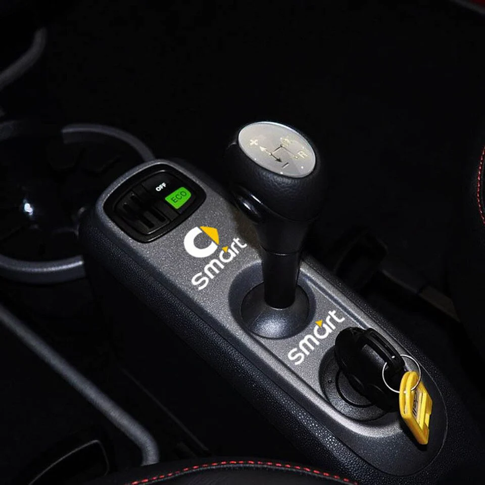 Smart Car Fortwo Reflective Interior Decoration Gearshift Handbrake Sticker Decal Smart Fortwo, Forfour