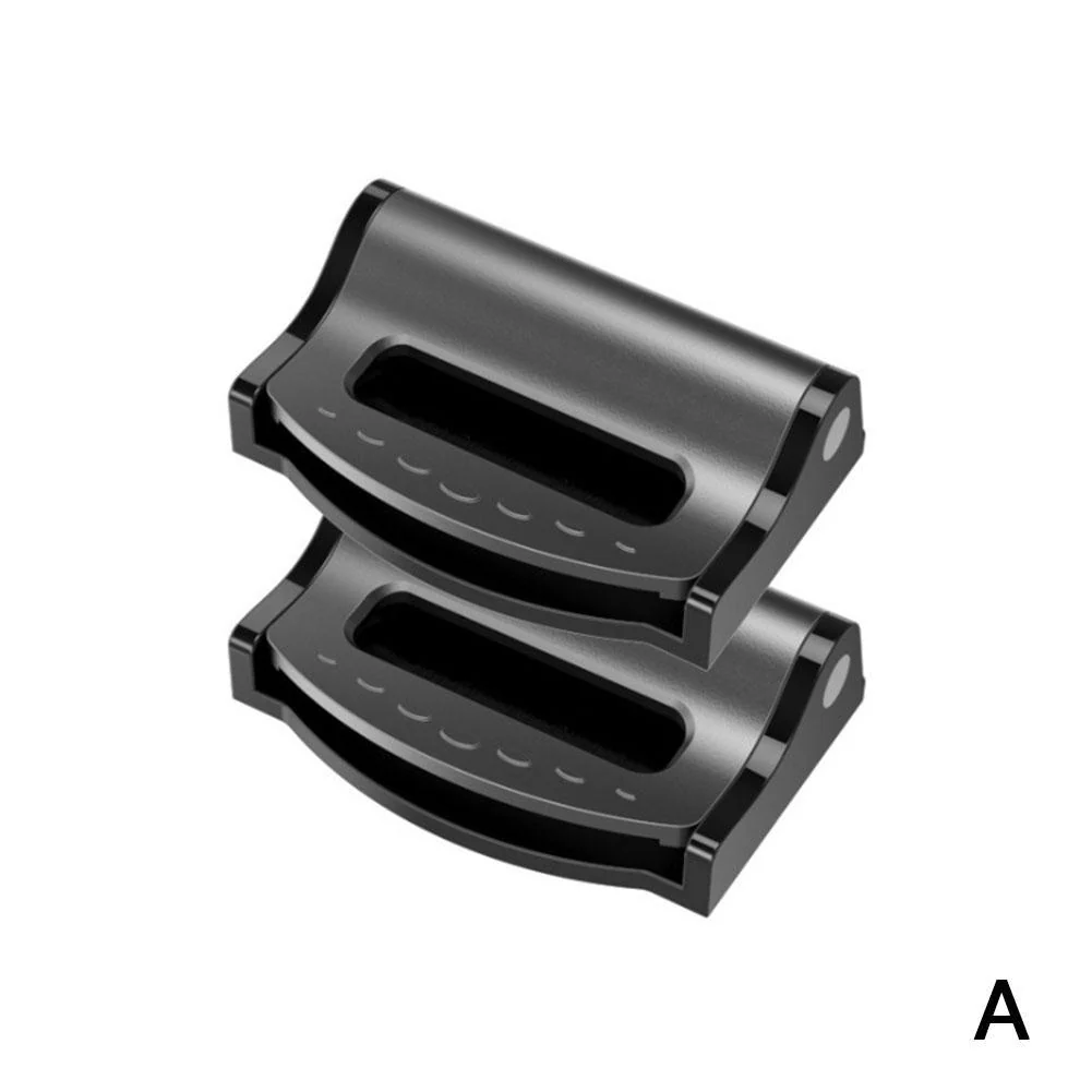Smart Car Fortwo Safety Adjustable Shoulder Seatbelt Stoppers, Pair, Black