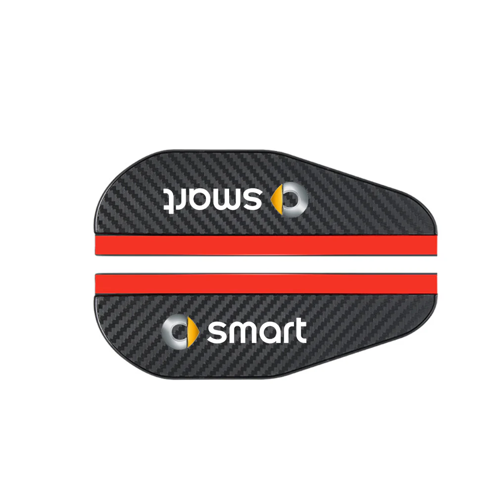 Smart Car Fortwo Side Mirror Rain Covers, Carbon Fiber ABS