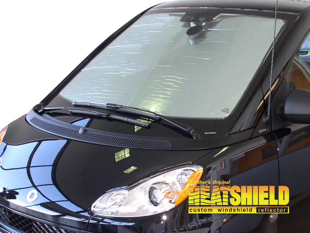 Smart Car Fortwo Convertible Sun Shade, Heatshield Custom-Fit Silver Series, 2008-2015