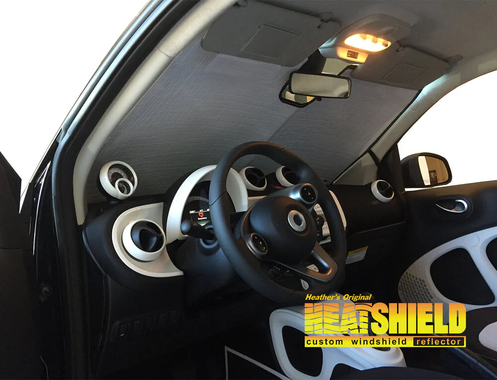 Smart Car Fortwo Sun Shade, Heatshield Custom-Fit Silver Series, 2016-2018 - Image 2