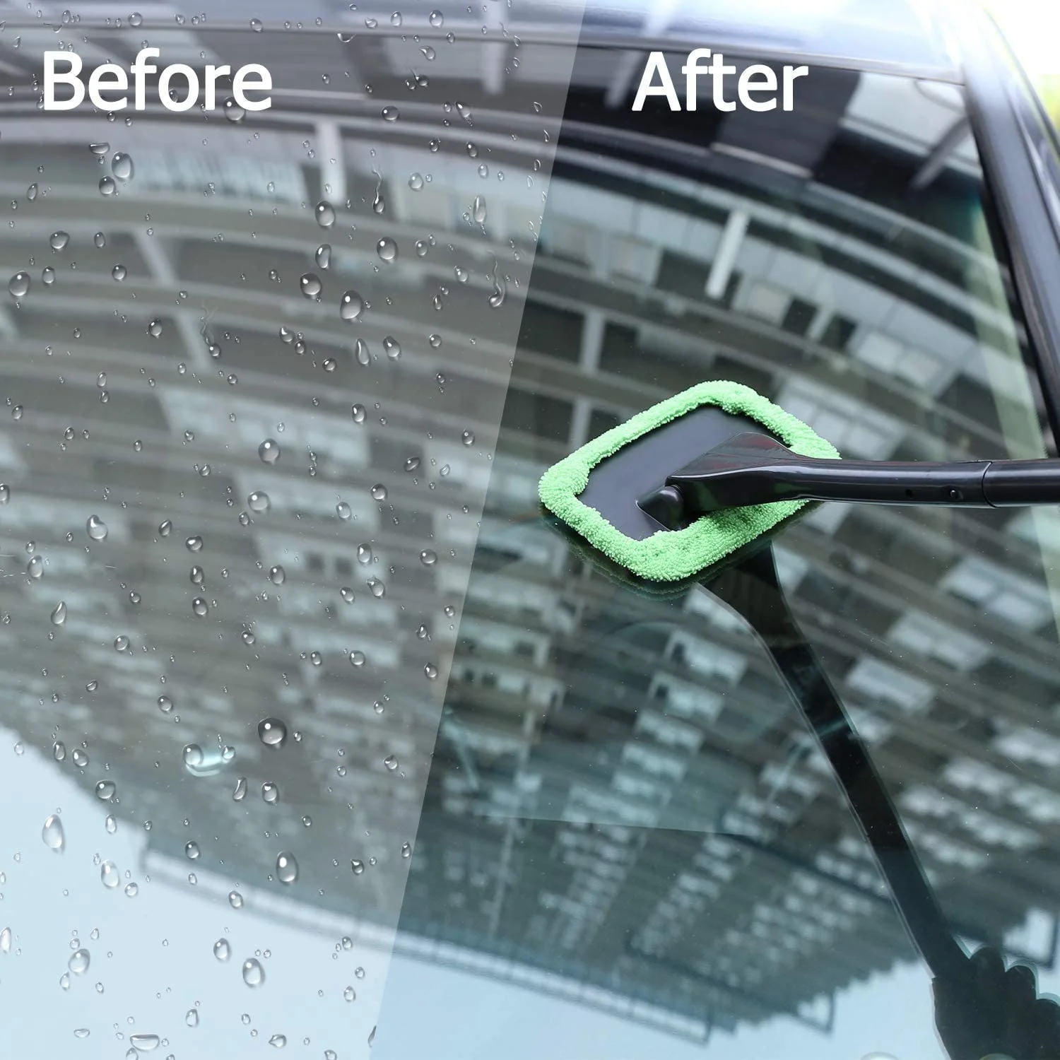 Smart Car Fortwo Windshield Cleaning Tool Kit, Adjustable, Microfiber - Image 2