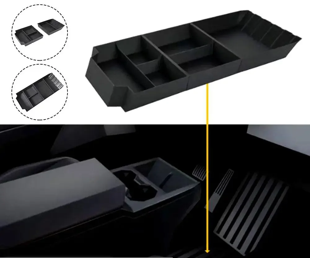 Tesla Cybertruck Center Console Lower Storage Box, 2023-2025 - Image 4