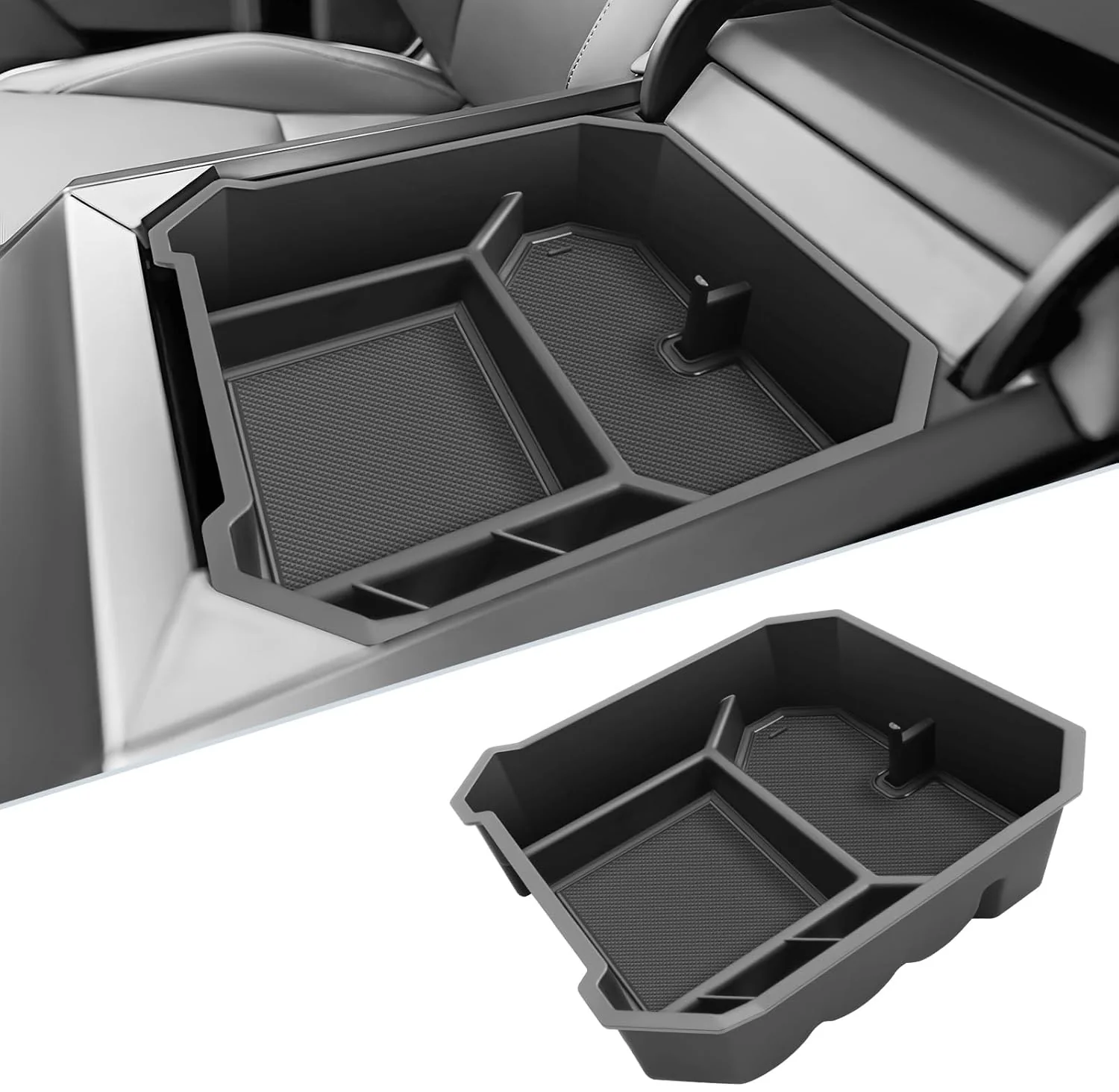 Tesla Cybertruck Center Console Organizer Tray, 2023-2025 - Image 2