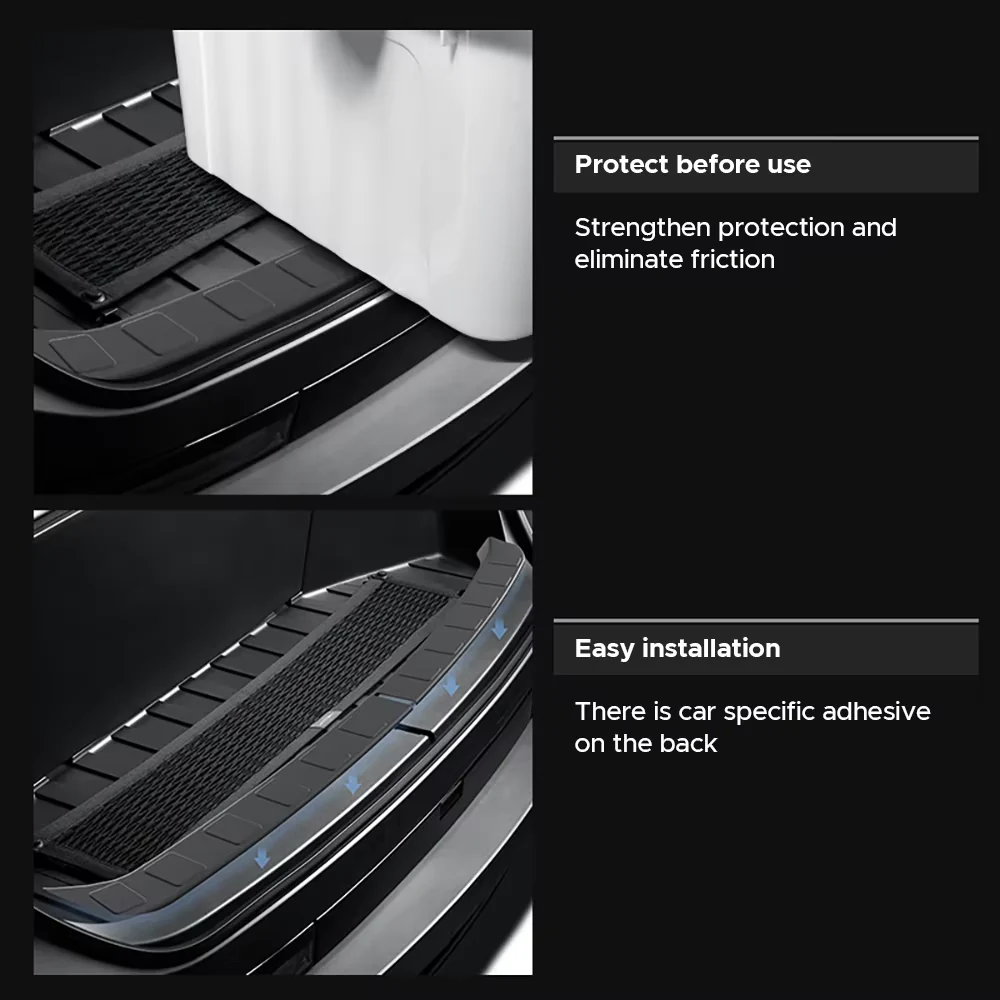 Tesla Cybertruck Front Trunk Sill Plate Protector, TPE Rubber, 2024-2025 - Image 4