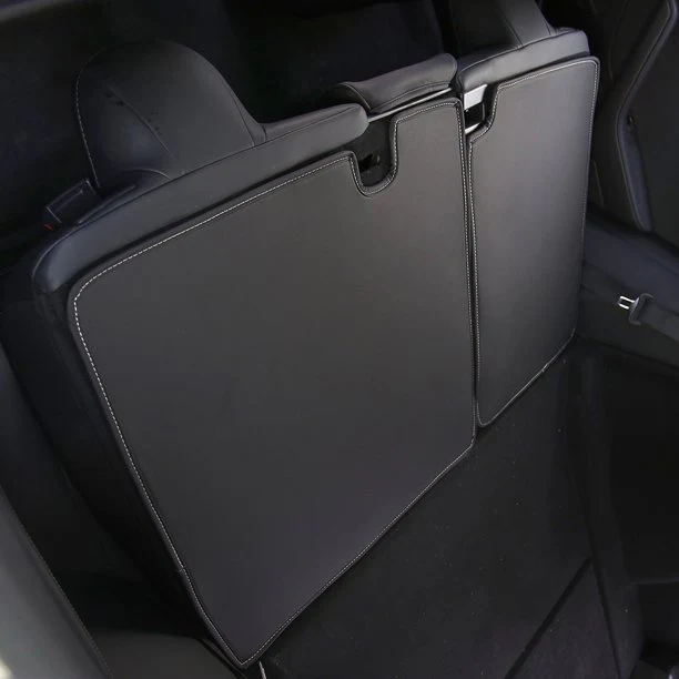 Tesla Model 3 2nd Row Seat Back Protectors, Cover Mats, Black, 2017-2023 - Image 3