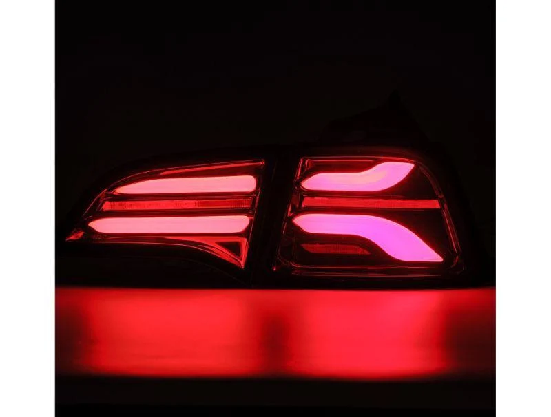 Tesla Model 3 Alpharex LED Pro Series LED Taillights, Sequential Turn Signal, Jet Black, 2017-2023 - Image 3