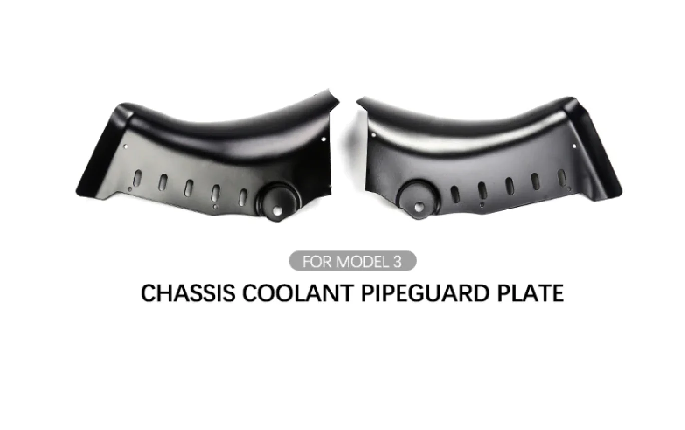 Tesla Model 3 Battery Cooling Line Protection Guards, Steel, Pair, 2017-2023 - Image 4
