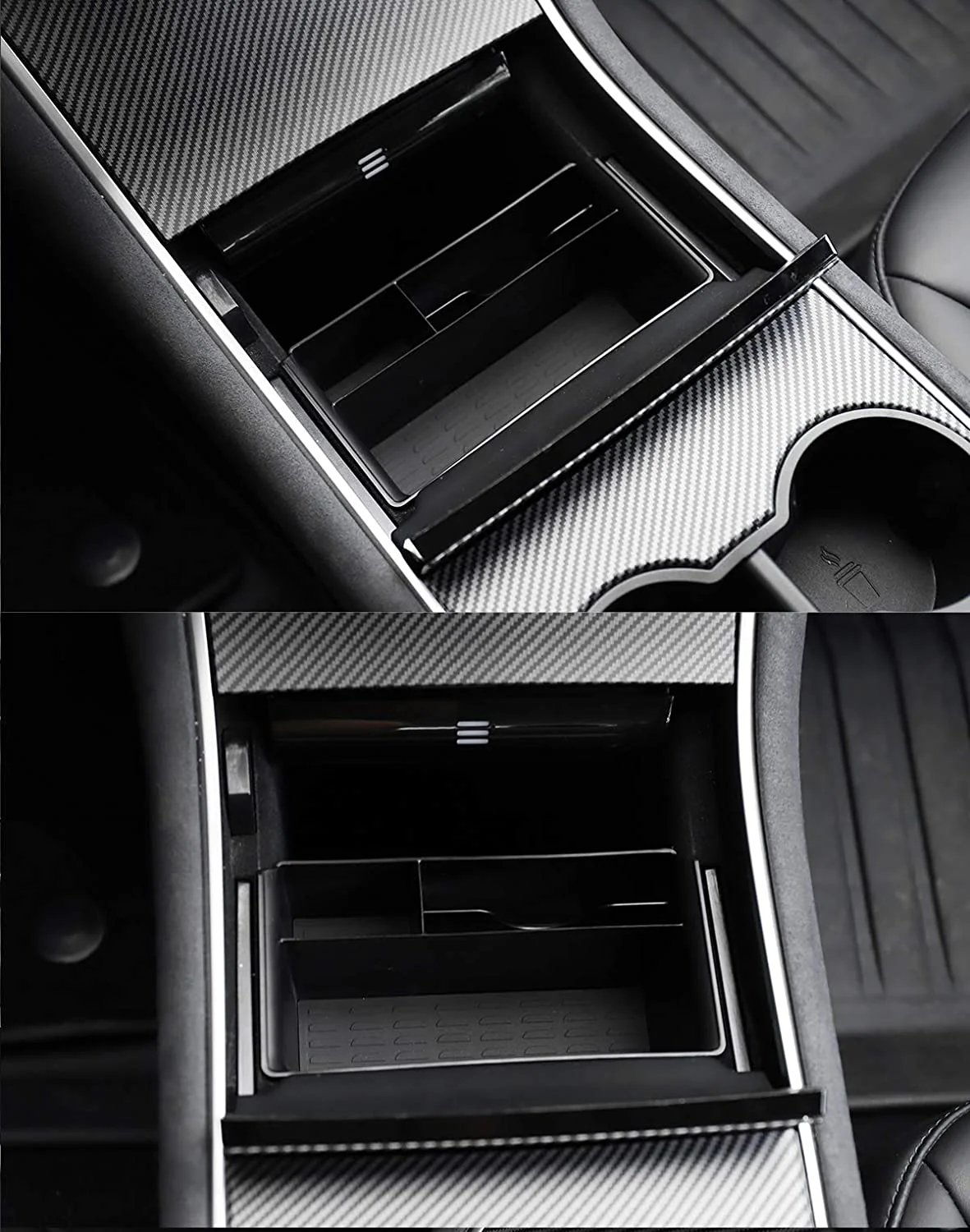 Tesla Model 3 Center Console Armrest Box Removable Storage Box, 2017-2020 - Image 2