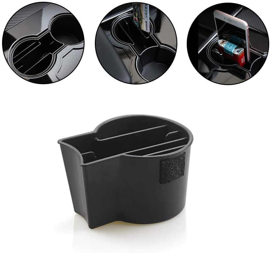 Tesla Model 3, Y Center Console Cup Holder Insert Organizer, 2017-2020 - Image 2