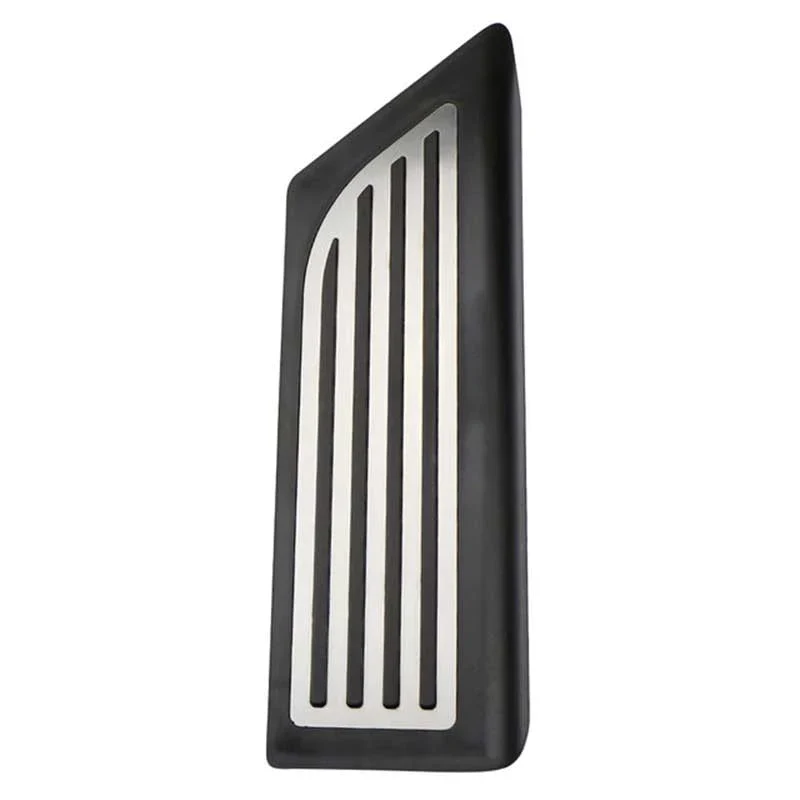 Tesla Model 3 Dead Pedal, Footrest, Black with Stainless Steel Insert, 2017-2026