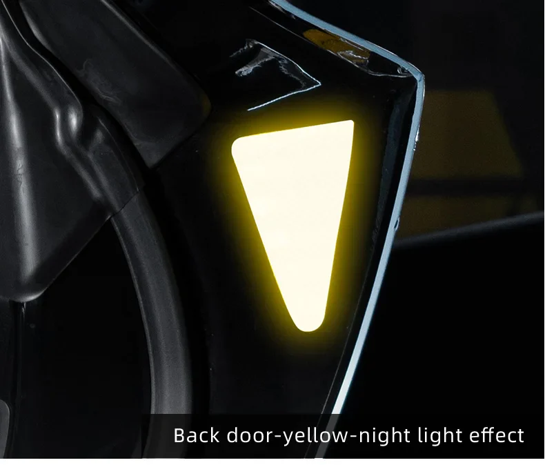 Tesla Model 3 Door Reflective Warning Stickers, Yellow, 2017-2025 - Image 7