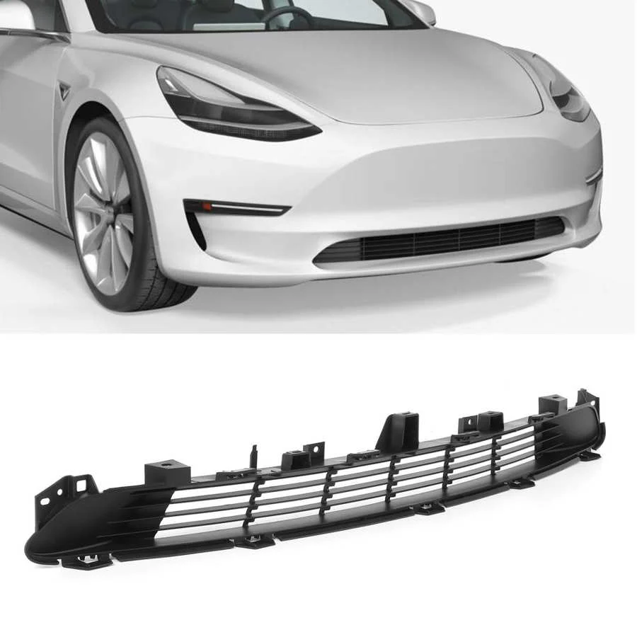 Tesla Model 3 Front Bumper Lower Grille, Factory Style Replacement, 2017-2023 - Image 4