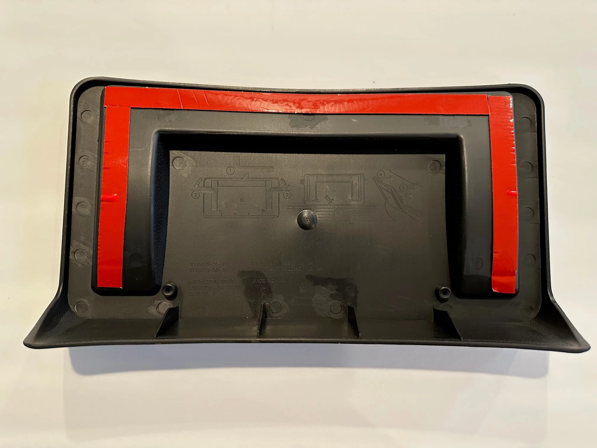 Tesla Model 3 Front License Plate Bracket Assembly Frame Support Holder, 2017-2023 - Image 2