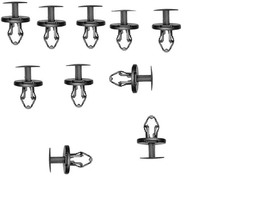 Tesla Model 3 Front Valance Under Tray Push Pin Rivets, Pack of 10, 2017-2023