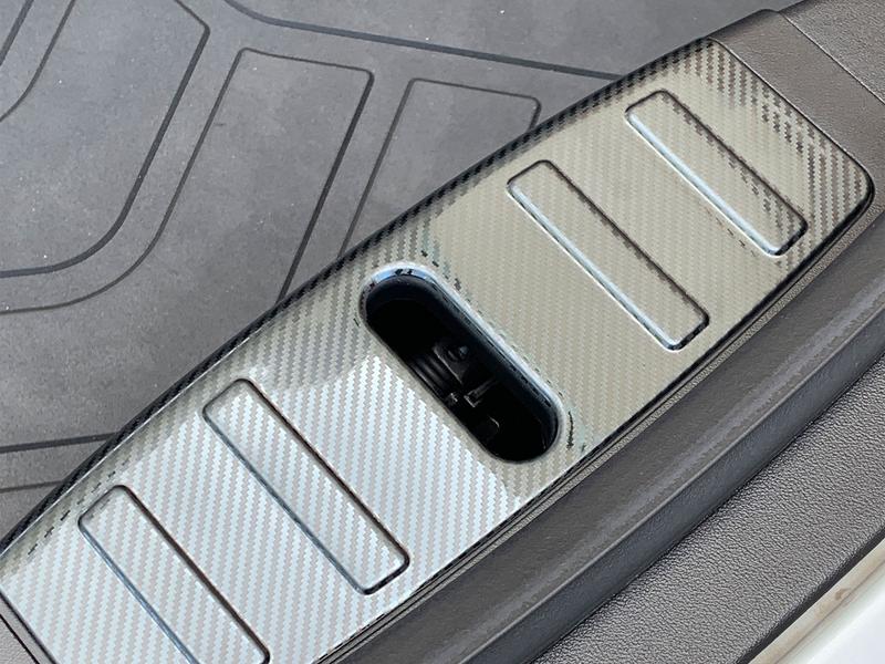 Tesla Model 3 front Frunk / Trunk Sill Plate Scuff Protector, Carbon Fiber, 2017-2023 - Image 3
