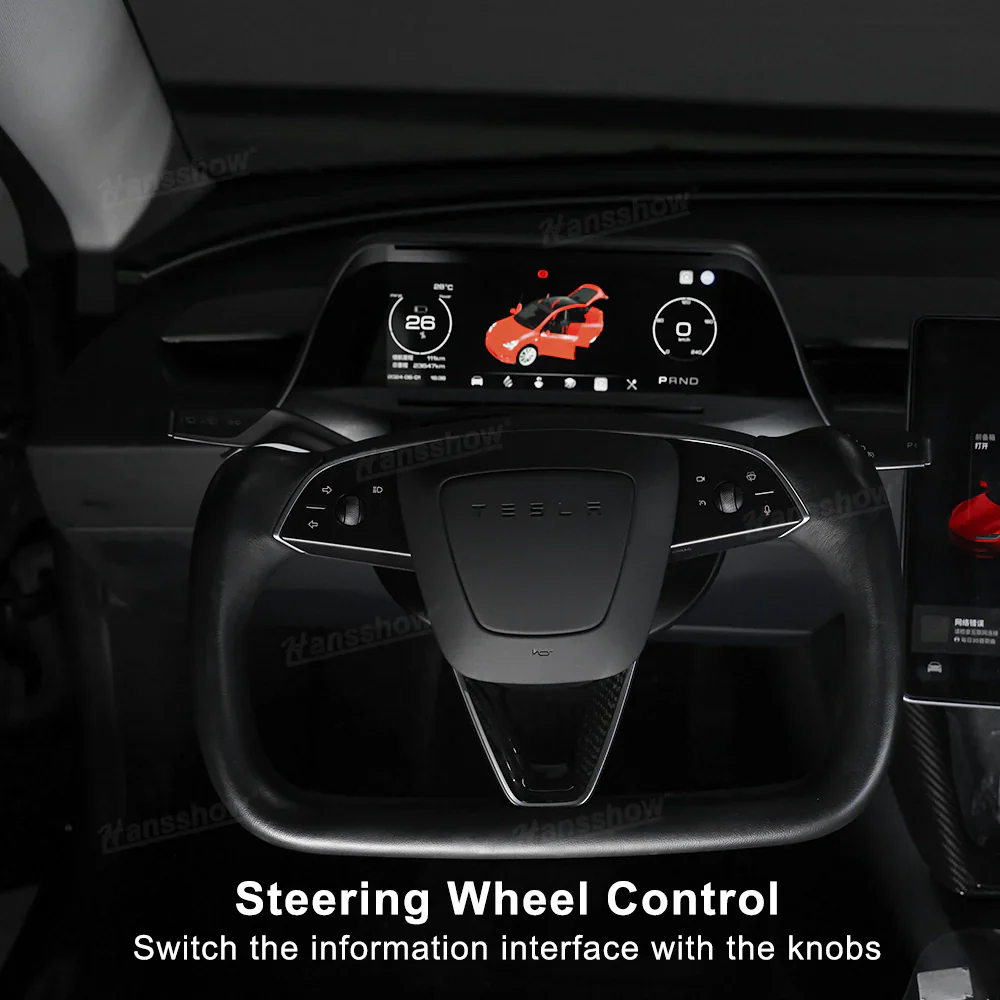 Tesla Model 3 Highland Heads Up Display 8.8” Instrument Cluster Dashboard Screen Hansshow F89, 2024-2025 - Image 6