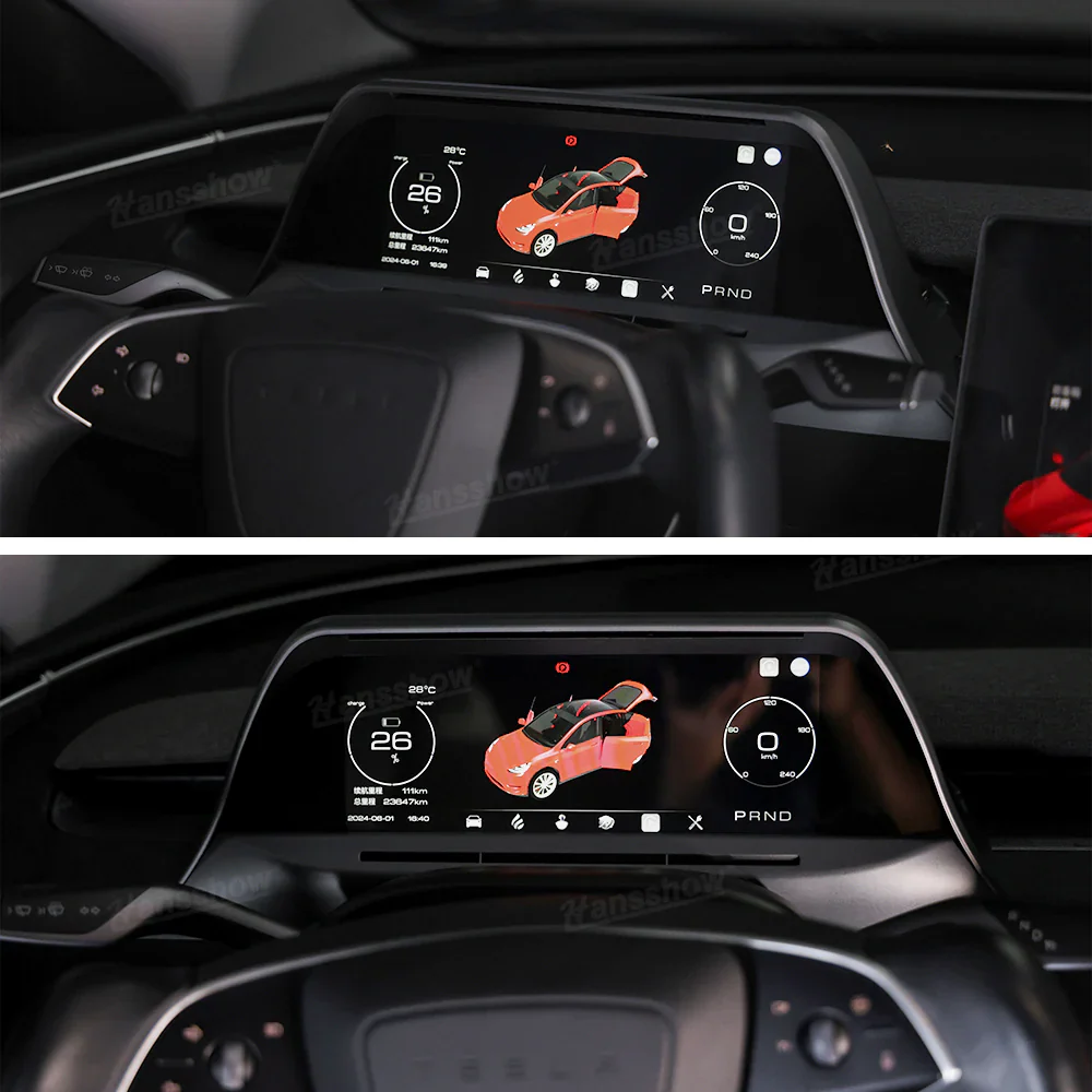 Tesla Model 3 Highland Heads Up Display 8.8” Instrument Cluster Dashboard Screen Hansshow F89, 2024-2025 - Image 7