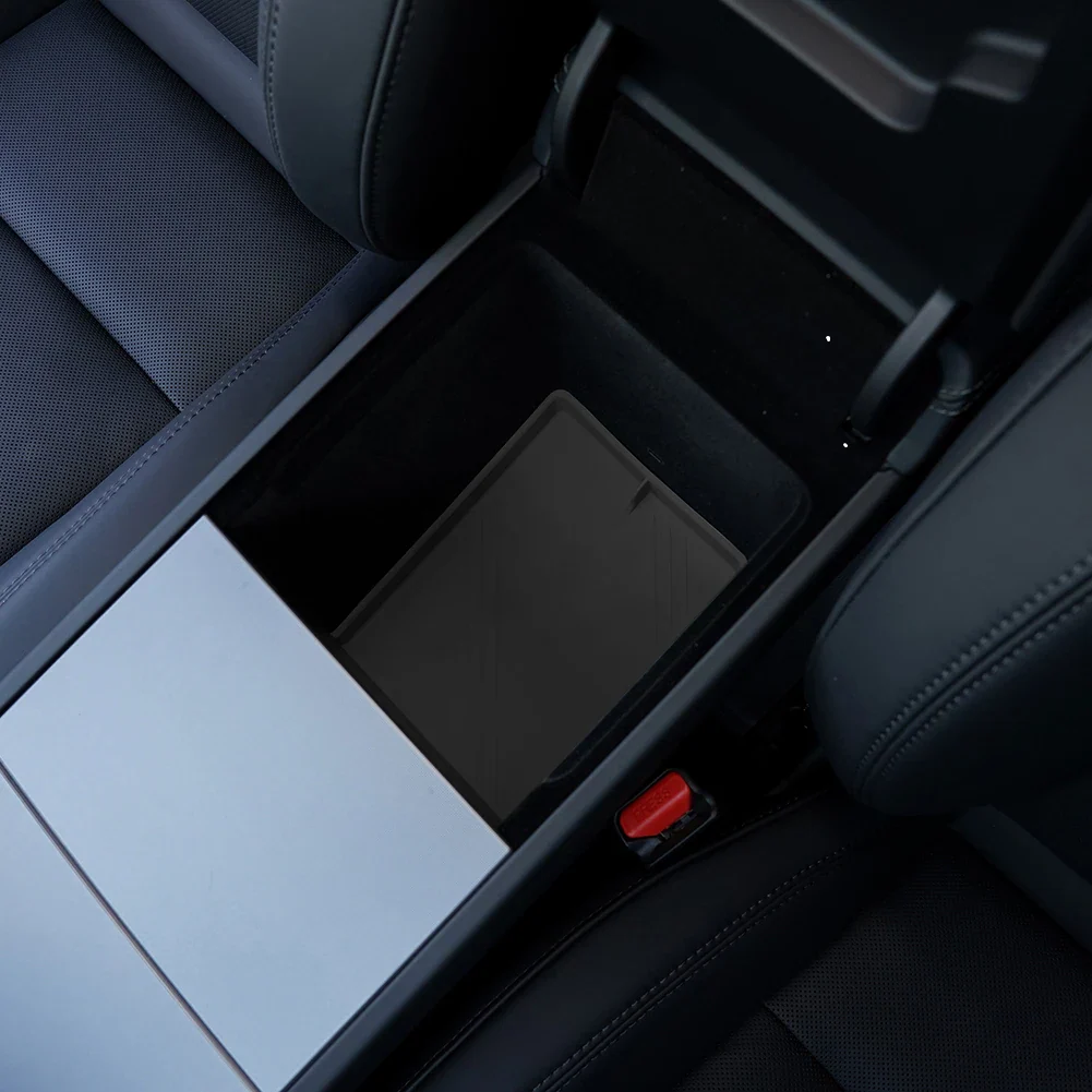 Tesla Model 3 Highland Lower Armrest Console Storage Tray, Silicone, Black, 2024-2025 - Image 3