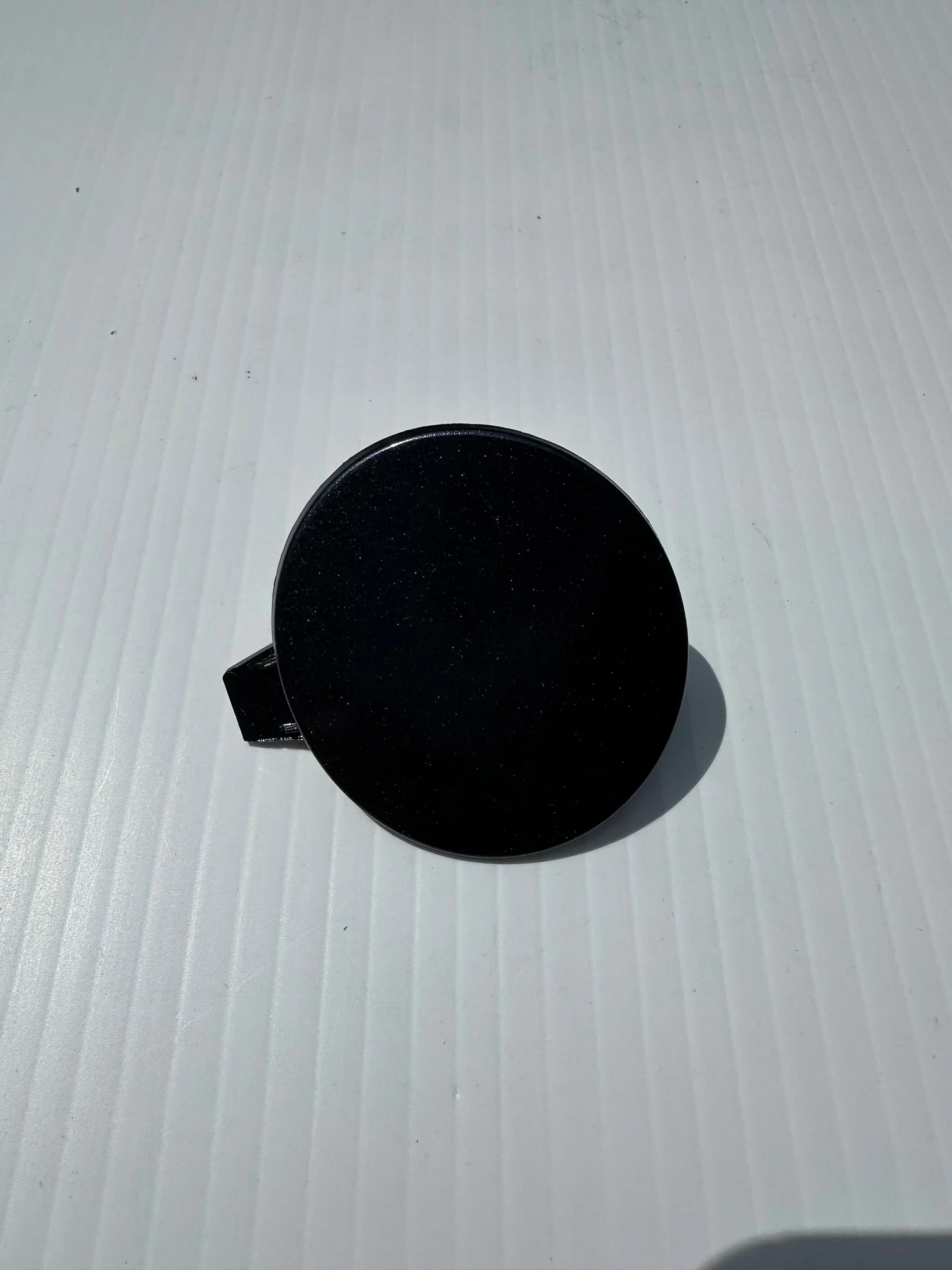 Tesla Model 3 Highland Performance Front Bumper Tow Hook Cover Cap, Stealth Gray, 2024-2026 - Image 2