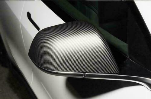 Tesla Model 3 Matte Carbon Fiber Side Mirror Cover Trim, Matte Carbon Fiber, 2017-2023 - Image 3