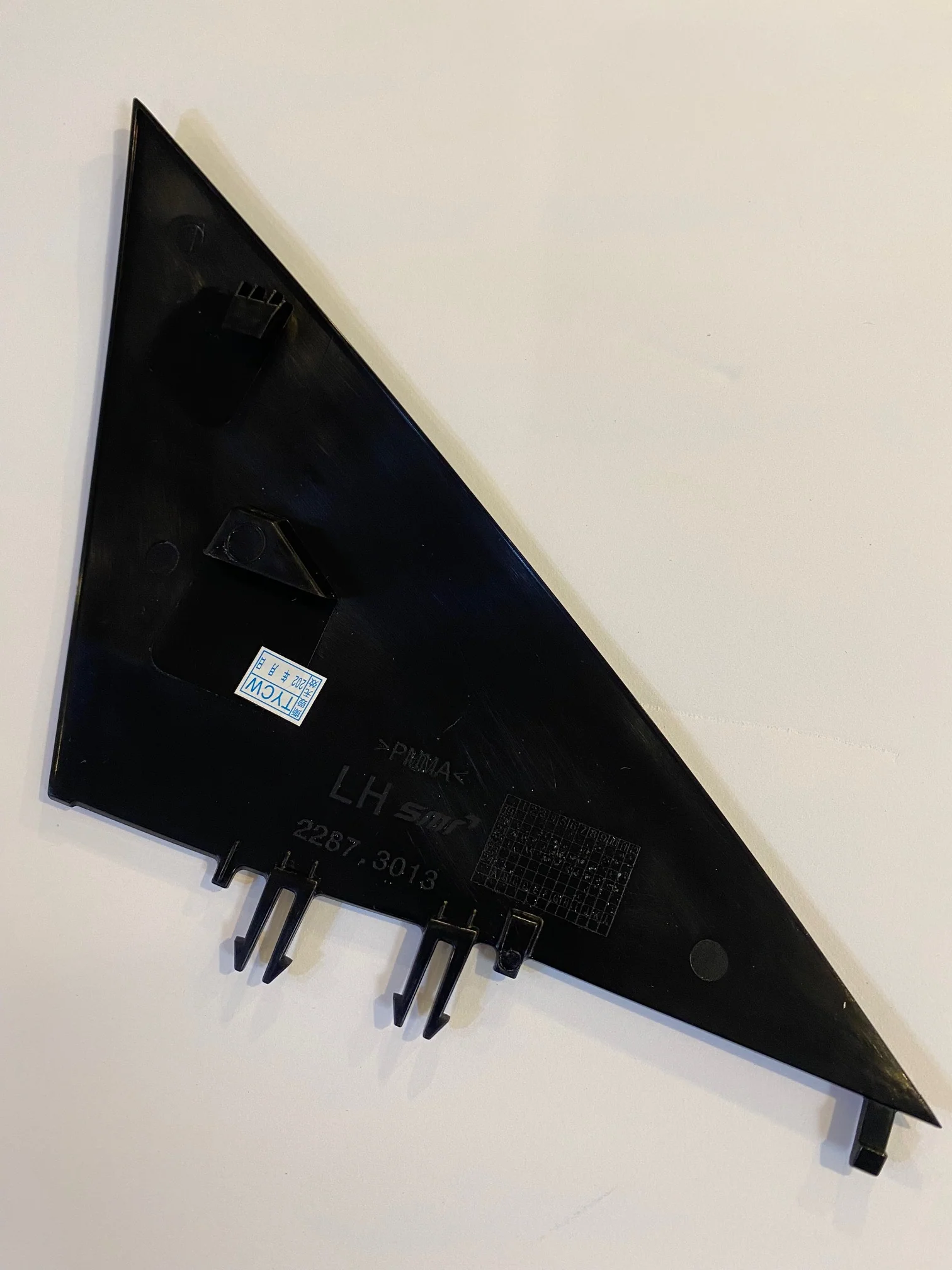 Tesla Model 3 Mirror A Pillar Applique Door Flag, Left, 2017-2023 - Image 2