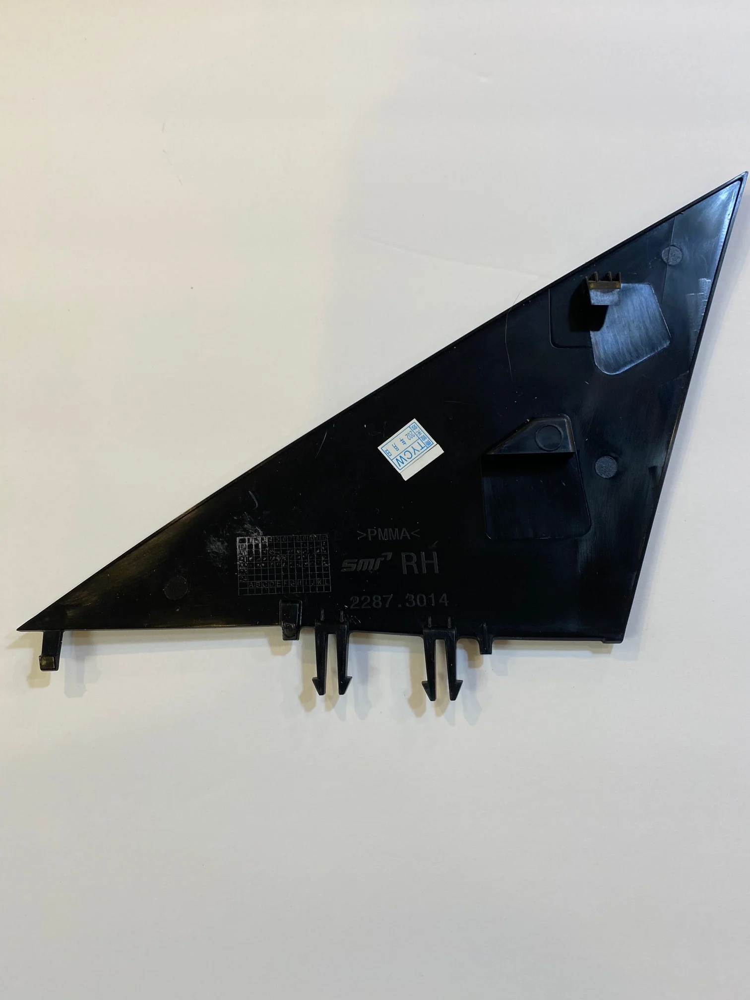 Tesla Model 3 Mirror A Pillar Applique Door Flag, Right, 2017-2023 - Image 2