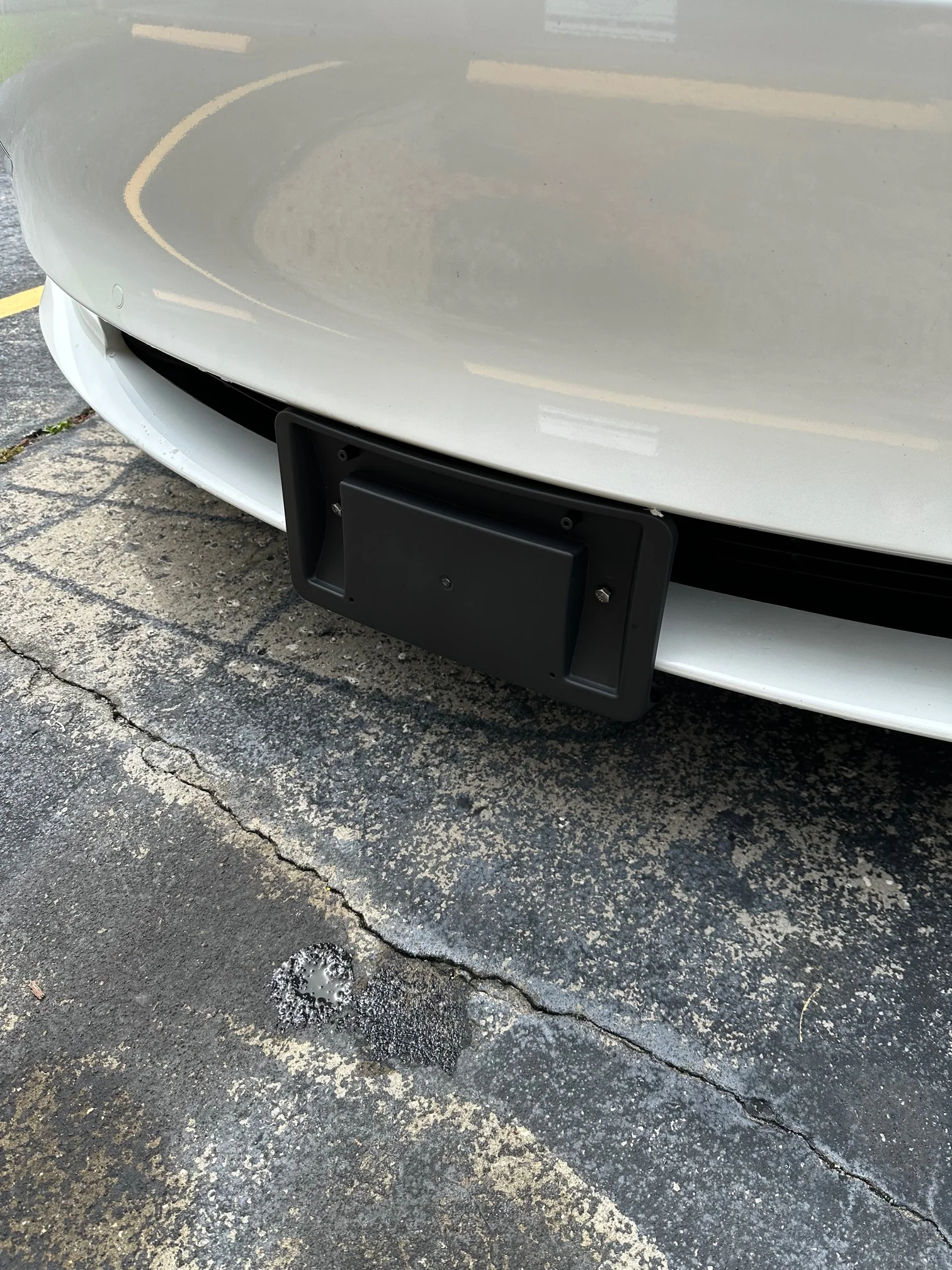 Tesla Model 3 No-Hole Front Factory License Plate Holder Kit, 2017-2023 - Image 2