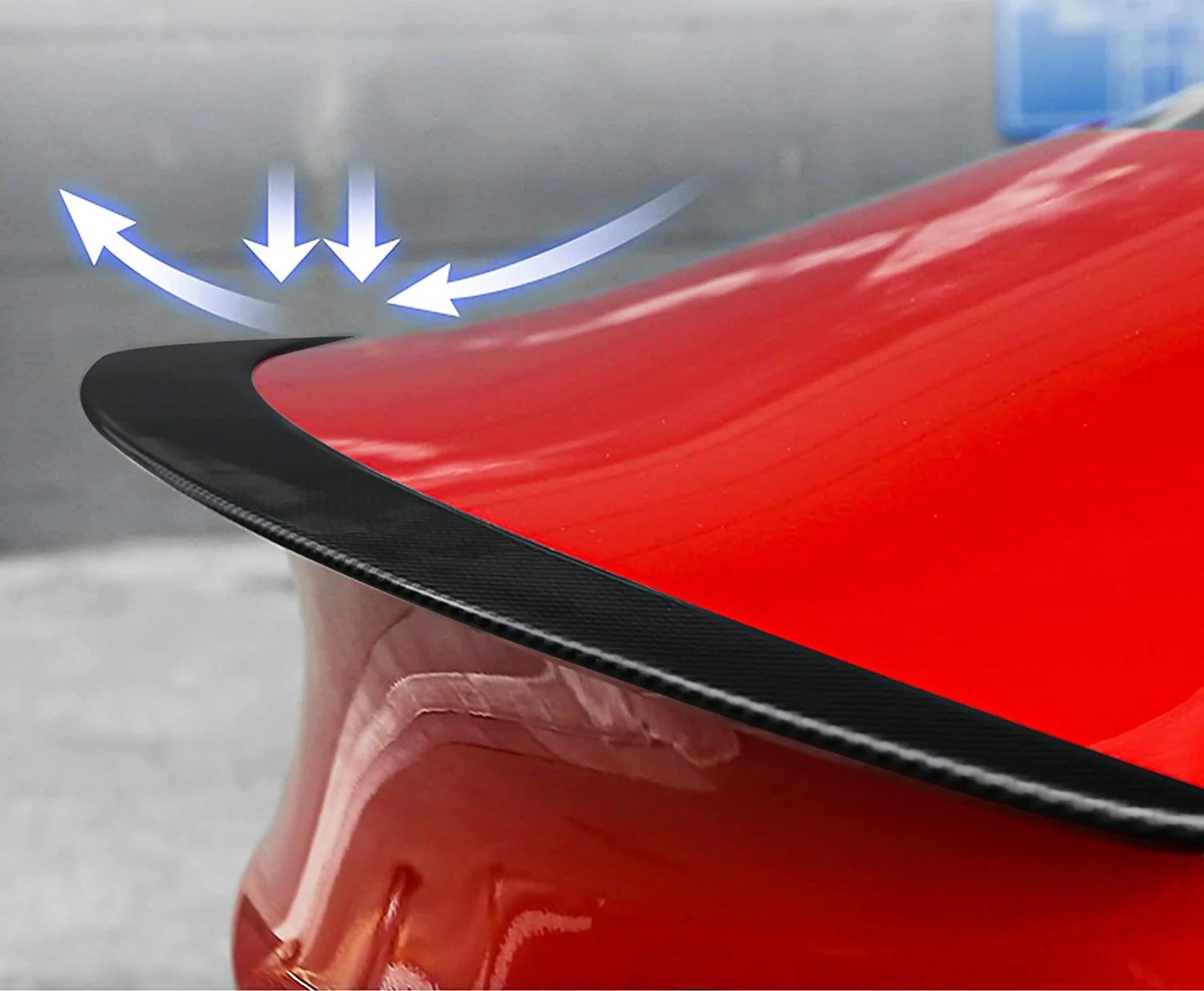 Tesla Model 3 Performance Rear Spoiler, ABS, Matte Carbon Fiber, 2017-2023 - Image 2