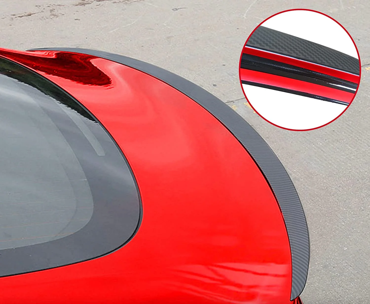 Tesla Model 3 Performance Rear Spoiler, ABS, Matte Carbon Fiber, 2017-2023 - Image 3